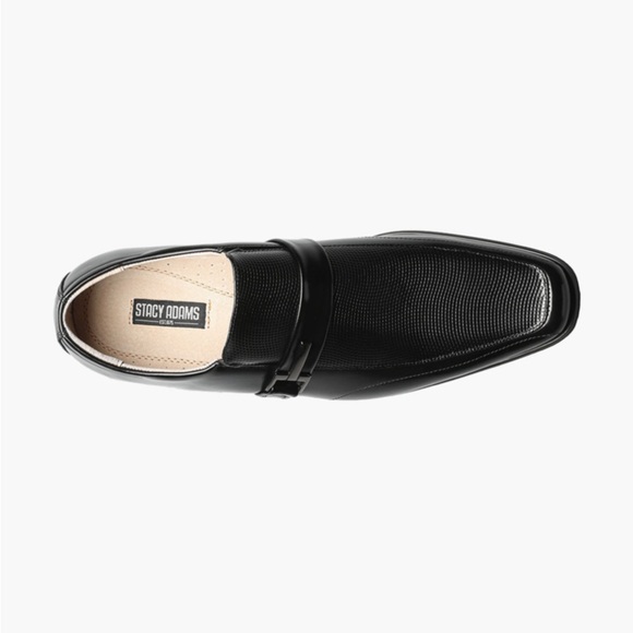 Men's BEAU Black Leather Loafers - Picture 4 of 10